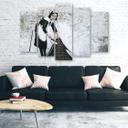 Lærredstryk 5 stykker, Banksy Maid Street Art