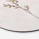 Billede Blomster Illustration - Forget-me-not - Goed Blauw - Alu-Dibond Round