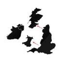 Akryldeko - Kort over United Kingdom