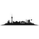 Sticker mural - Berlin Skyline 2