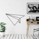 Sticker mural avion en papier
