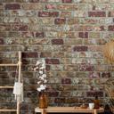 Sten-effekt tapet, non-woven brun, beige 
