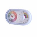 Kinderuhr Tischuhr mit Wecker und Timer-Funktion, Regenbogen blau, 16x9,5 cm