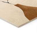 Cuadro de madera en florero dorado - ThingDesign