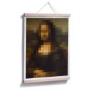Póster Pixelart - da Vinci - Mona Lisa