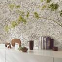 non-woven tapet greige blomstret til stue soveværelse tapet marburg