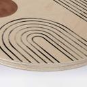 Cuadro de madera 1X Estudio - Arcos y Capullos - Redondo