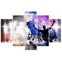 Lærredstryk 5 stykker, Pop Art Dance