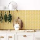 Azulejos Adhesivos Boho - círculos sol amarillo - lote de 12