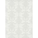 Papel pintado ornamental, papel pintado no tejido Erismann Versailles blanco, gris, plata