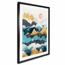 Póster pico de montaña por encima de las nubes - SpaceFrog Designs