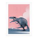 Póster Dinosaurio Giganotosaurus - Póster Infantil - Marrón