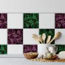 Azulejos Adhesivos Fredriksson - Verde esmeralda oscuro - Lote de 12