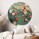Forårsopvågning Wallsticker - Rund