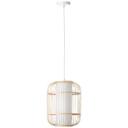 Pendelleuchte Charlie, braun, 150 x 30 cm, Bambus Pendellampe