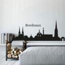 Muursticker Skyline Bordeaux