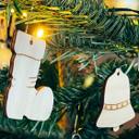 Set de decoración para árbol (6 piezas) con colgador