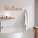 letras 3D Wellness (3 partes) - Letras MDF naturaleza