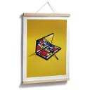 Póster paleta de maquillaje al estilo de Piet Mondrian - Pozdniakov