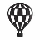 Decoración acrílica globo aerostático a cuadros