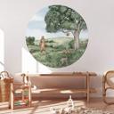 Vinilo decorativo Kikki Belle - Osos y abejas - Redondo
