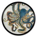Póster SpaceFrog Designs - Pulpo dorado - Redondo