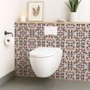 Azulejos Adhesivos Fredriksson - Triángulos Negro Albaricoque - Lote de 12