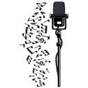Wallsticker - Mikrofon