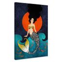 Lienzo Sirena a la luz de la luna roja - Hülya