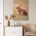 Glasschilderij van Duijn - Baby Fox