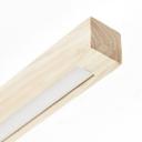 Deckenleuchte Anabelle, braun, 62 x 6,5 cm, Holz LED-Lampe