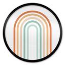 Plakat Boho Rainbow
