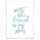 Plakat - Salty hair and sand in my shoes