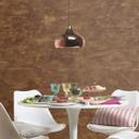 Tapet i metallook, tapet med metaleffekt Factory V brun