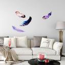 Muursticker set Aquarel Veren 01