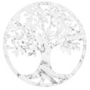 Sticker mural Arbre de vie à l'aspect marbre clair