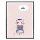 Póster Kubistika - Le Meow
