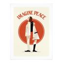 Plakat Imagine Peace - To for fred og håb - Retrodrome