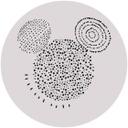 Selvklæbende non-woven tapet - Mickey Stipple Art - 125 x 125 cm