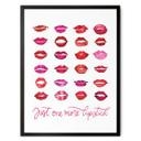 Póster Labios rojos - Blursbyai - Una barra de labios más