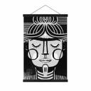 Póster de tela Ilustración Dreaming Frida - Treechild