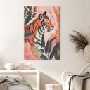 Lienzo Tigre en la jungla rosa - Treechild