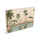 Cuadro de madera Kikki Belle - Flamingo oasis