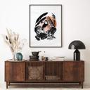 Póster Goed Blauw - Linograbado Tucán