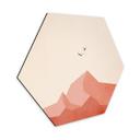 Hexagone - alu-Dibond Kubistika Sommet de la Montagne