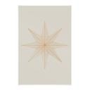 Póster de tela con estrella geométrica dorada - Magnusson
