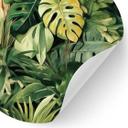 Vinilo decorativo plantas de la selva - Jaszke - Redondo