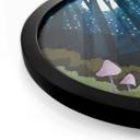 Póster Bosque y estrellas de noche - SpaceFrog Designs - Redondo