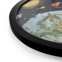 Poster zonnestelsel met planeten en aarde - Ms Tiff - Rond