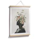 Póster Frida Floral Studio - Silueta de mujer con flores de lis